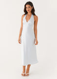 Heavy Hearted Midi Dress Blue