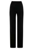 Maude Crepe Straight Leg Pants Black