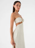 Laid Bare Maxi Dress Desert Stripe