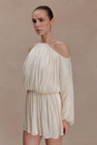 Minna Halter Mini Dress Opal White