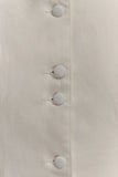 Reyna Denim Midi Dress White