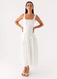Esmerelda Midi Dress White