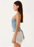 Vianna Denim Bustier Top True Denim