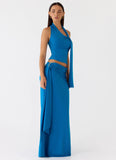 Demiase Maxi Skirt Royal Blue