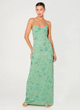 Vietta Sequin Cami Maxi Dress Mint