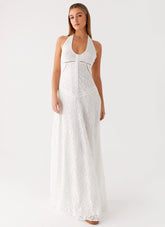 Ember Valley Cotton Maxi Dress Ivory