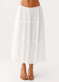 Evi Midi Skirt Ivory
