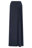 Vivica Slinky Gathered Maxi Skirt Midnight Navy