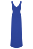 Ari Tape Yarn Knit Maxi Dress Cobalt Blue