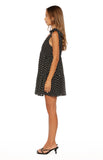 Angel Girl Black Polka Dot Mini Dress