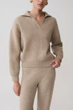 Luca Knit Jumper Beige Marle