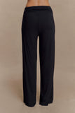 Ramona Modal Straight Leg Pant Black