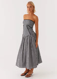 Larnie Midi Dress Black Gingam