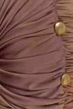 Sinead Slinky Mini Dress With Hardware Mocha