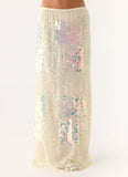 Erinah Sequin Maxi Skirt Yellow