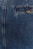 Loretta Denim Maxi Skirt Washed Dark Blue
