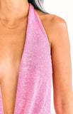Charlette Pink Knit Maxi Dress