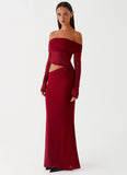 Emery Maxi Dress Cherry Red