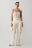 Mattais Boucle Knit Top Ivory