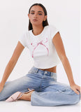 Rosalind Baby Tee White