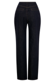 Clarrissa High Rise Jeans Washed Indigo Blue