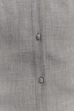 Dorian Fitted Shirt Mini Dress Charcoal Marle