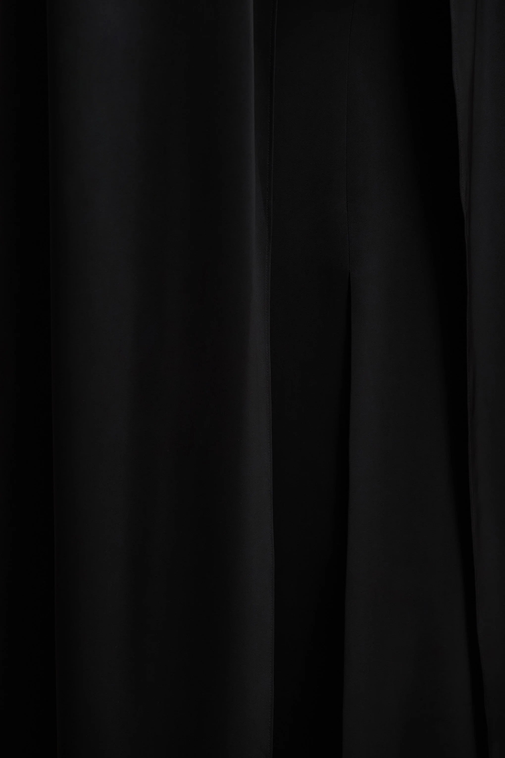 Wren Black Satin Sweetheart Neck Maxi Dress With Cape Sleeves