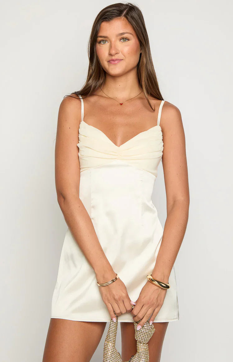 Honey Cream Mini Dress