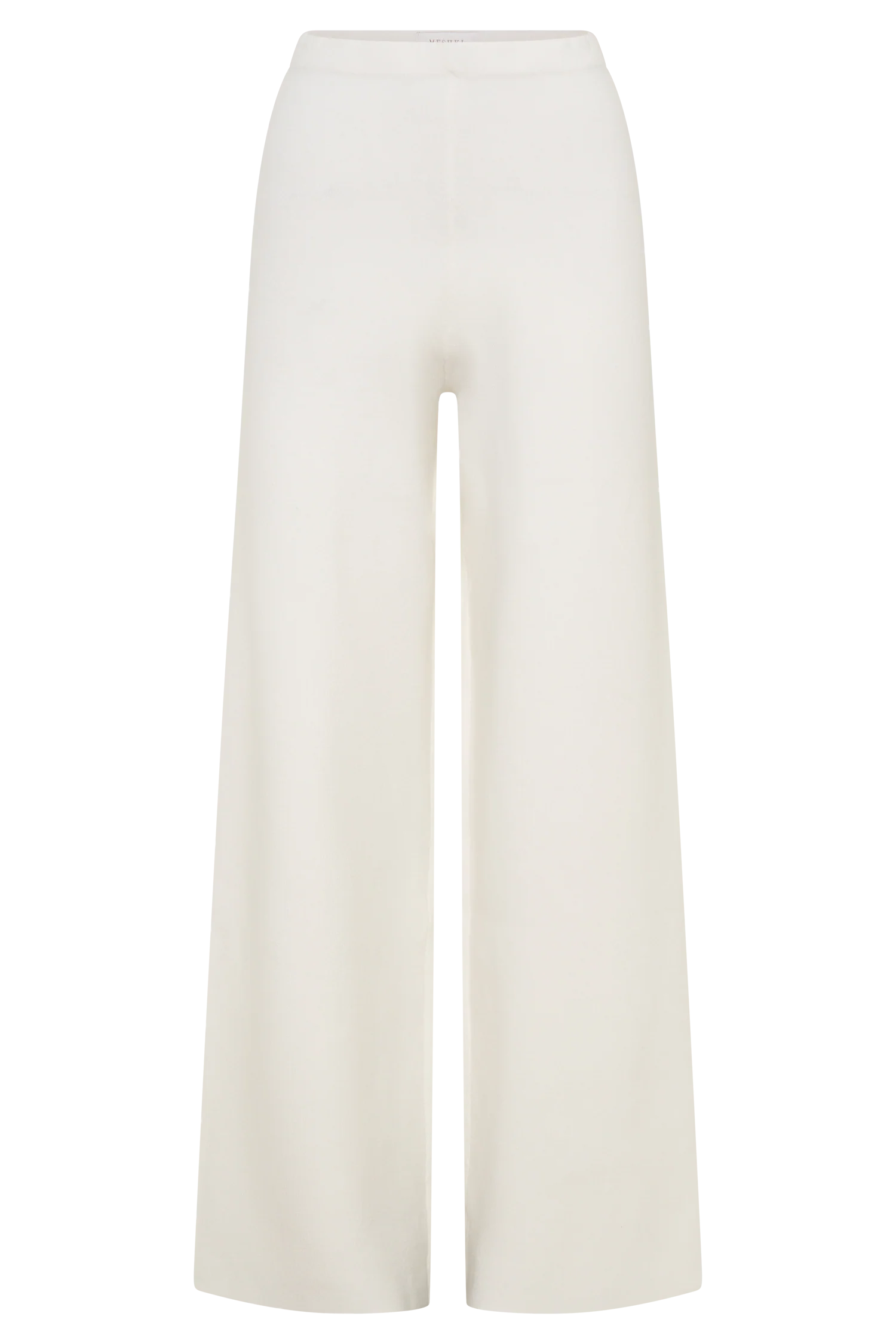 Kerrymae Straight Leg Knit Pants Off White
