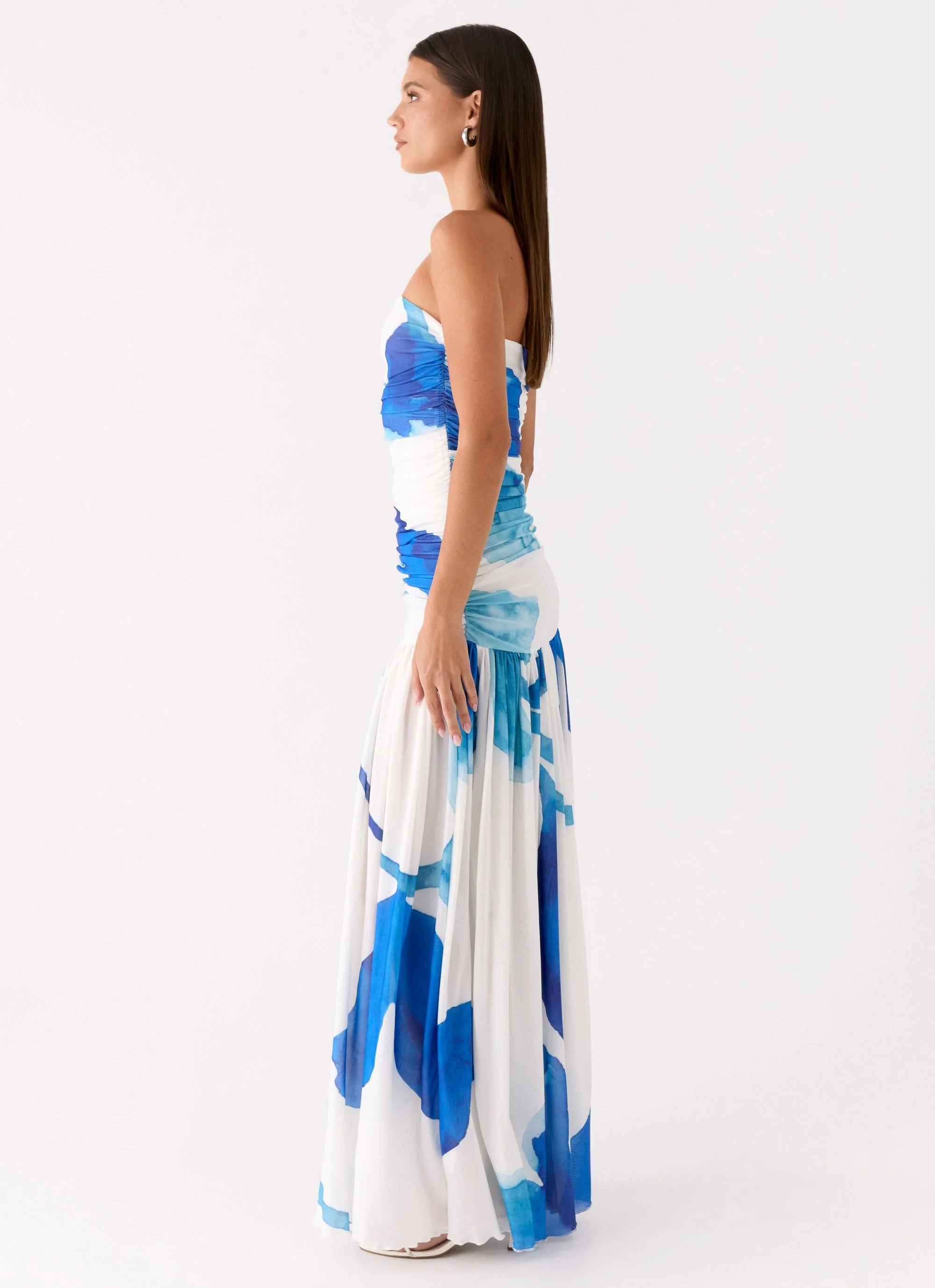 Laidee Maxi Dress Cerulean Bloom