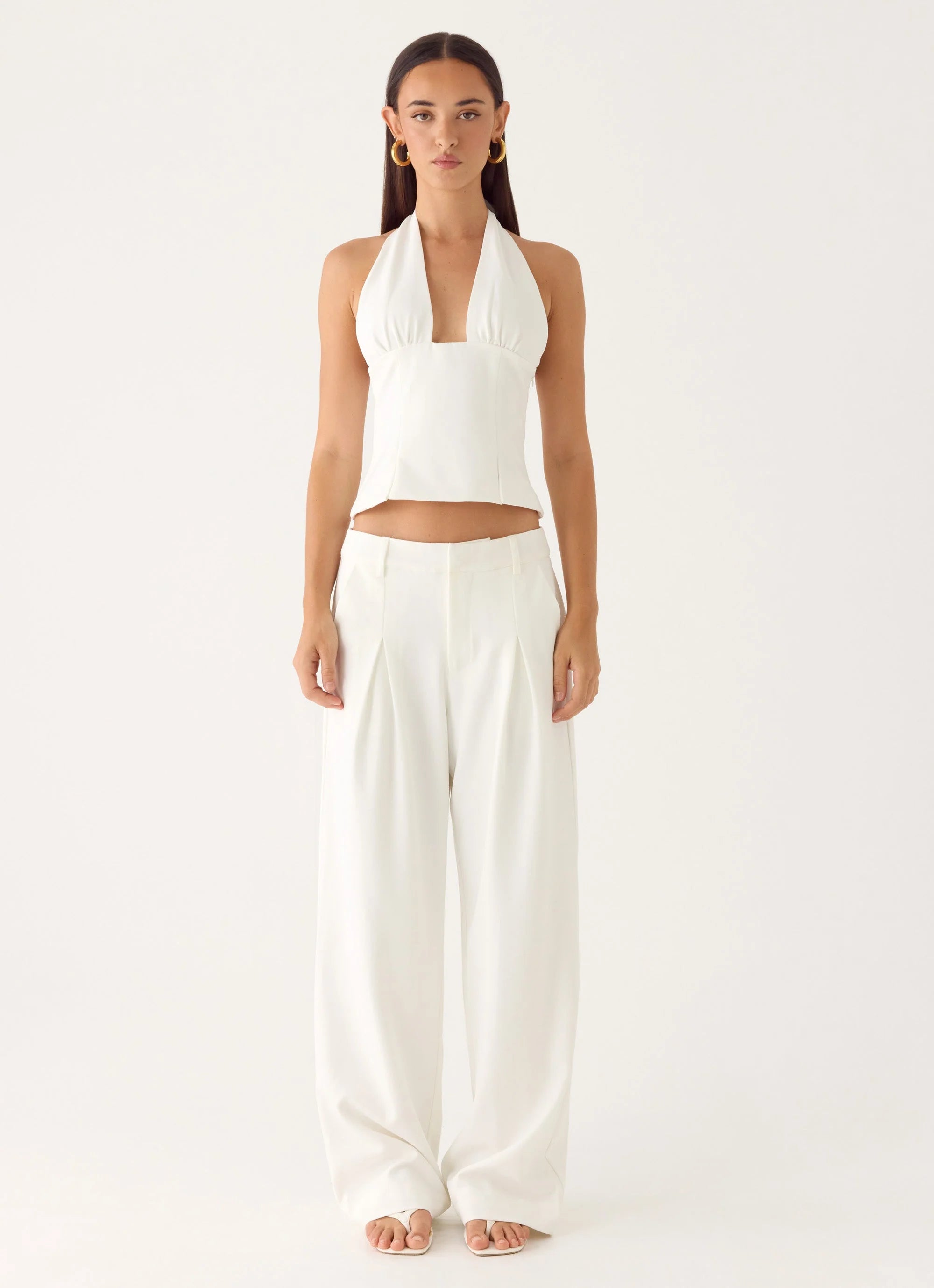 Amrita Halter Top White