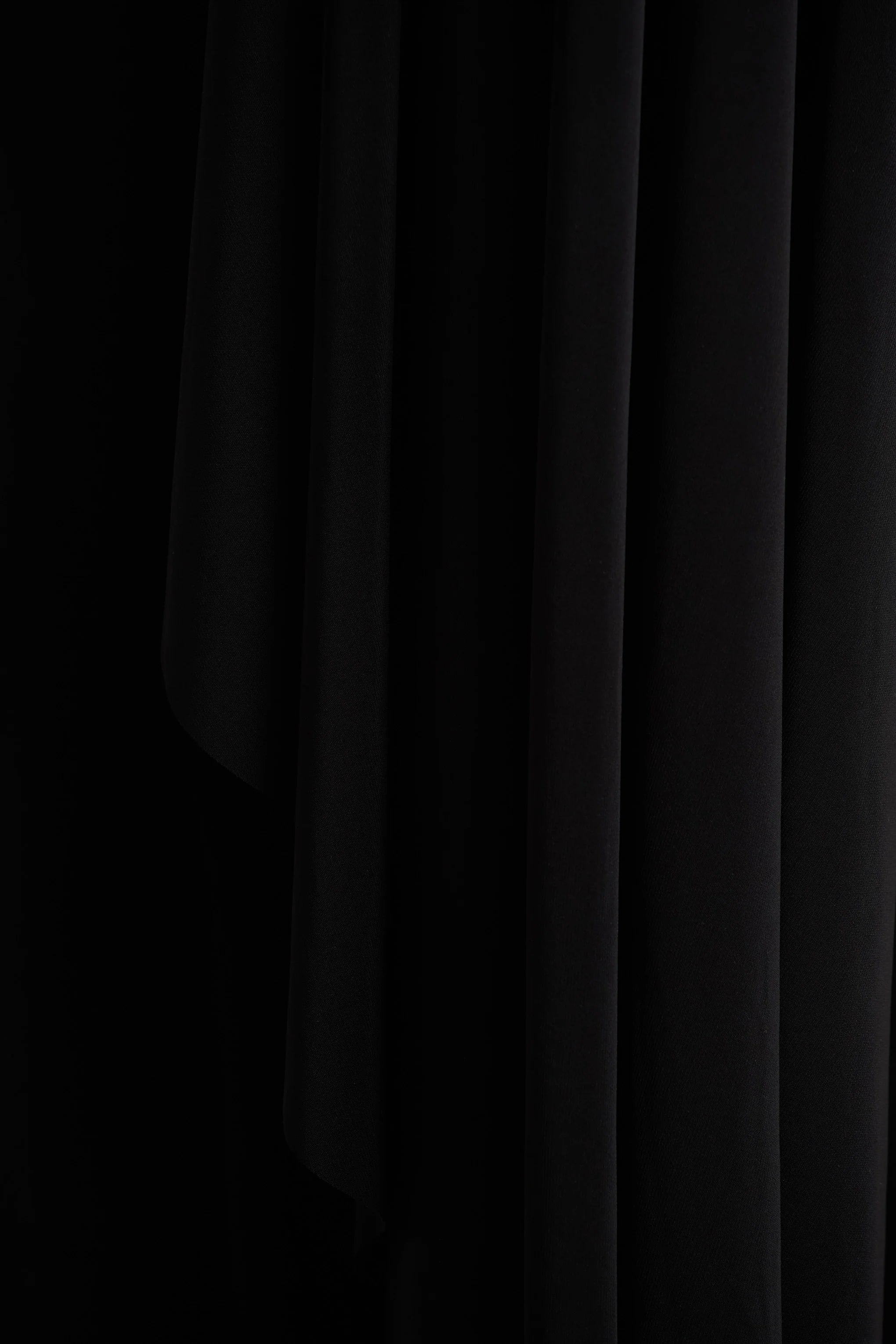 Briony Black Crew Neck Maxi Dress With Cape Sleeves