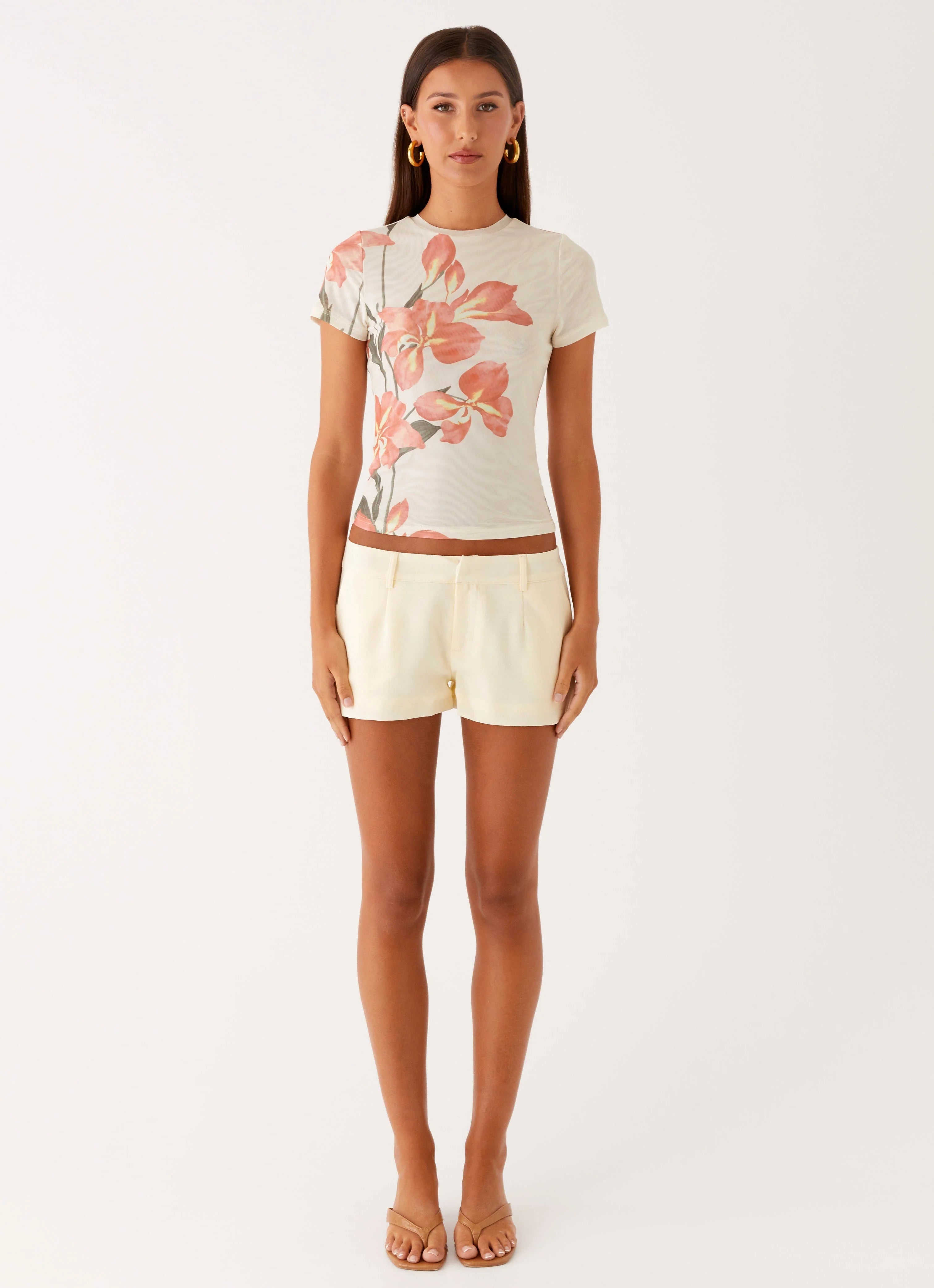 Kammy Low Rise Shorts Butter