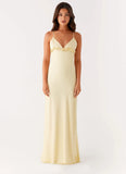 Elona Maxi Dress Baby Yellow