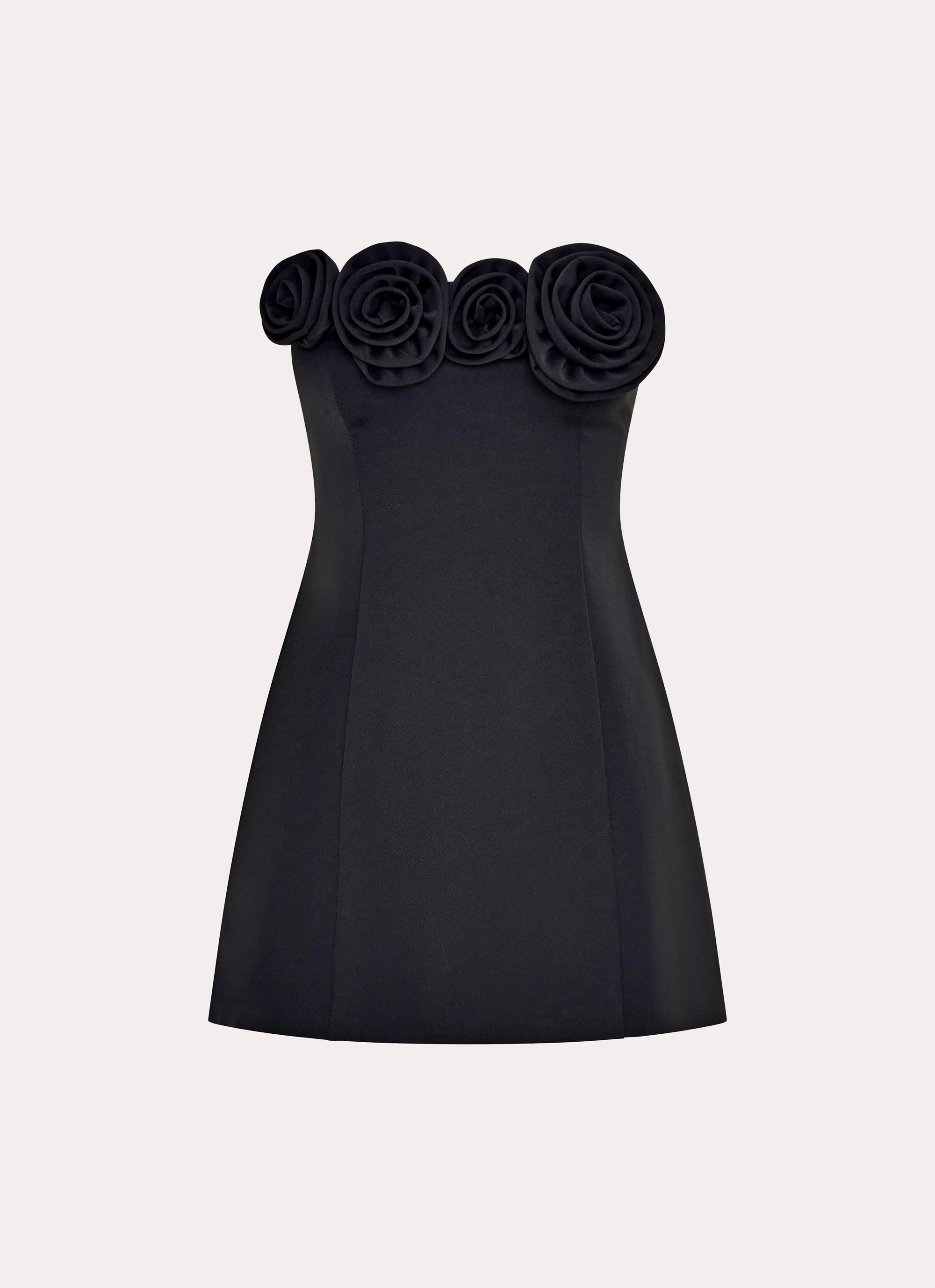 Patsie Strapless Mini Dress Black
