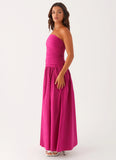 Carmel Maxi Dress Fuchsia