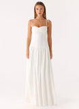 Giovanna Linen Maxi Dress White