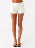Oslo Mini Shorts Ivory