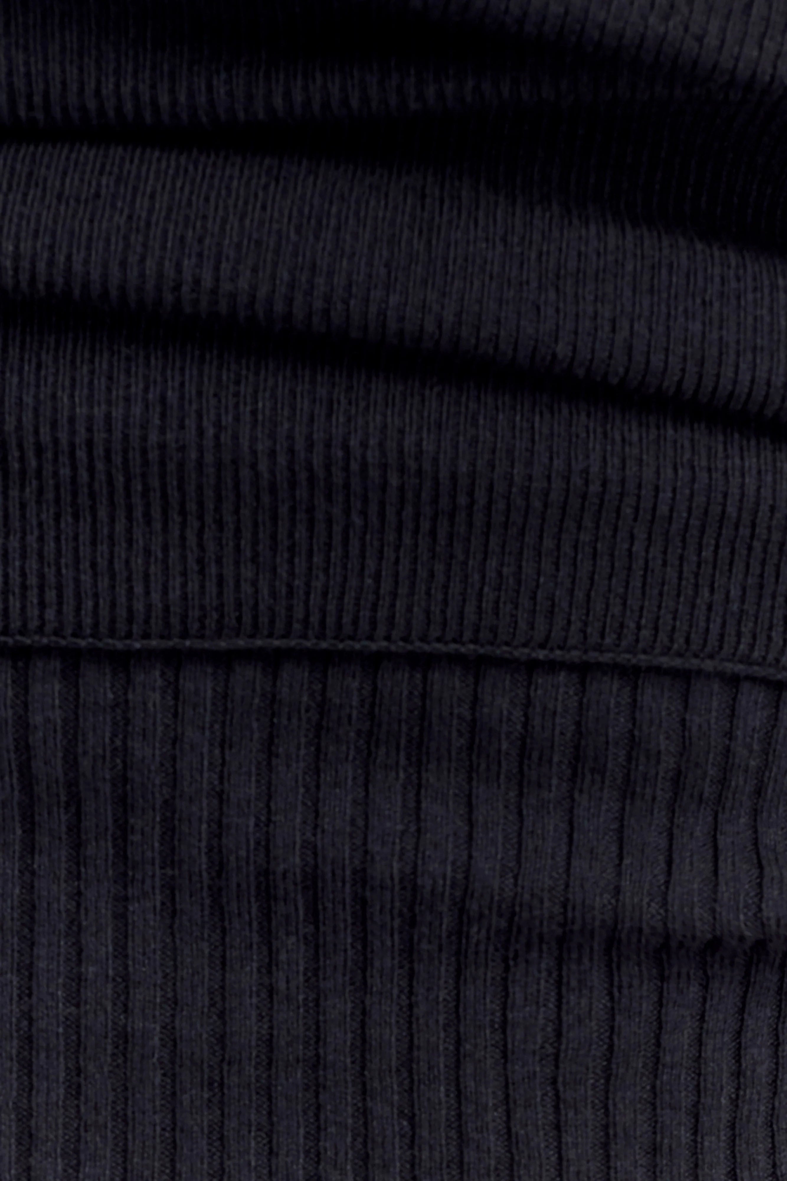Sierra Asymmetrical Cashmere Blend Knit Top Black