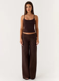 Hot as Ice Low Rise Pants Chocolate