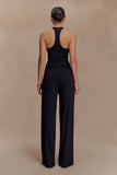 Ramona Modal Straight Leg Pant Black