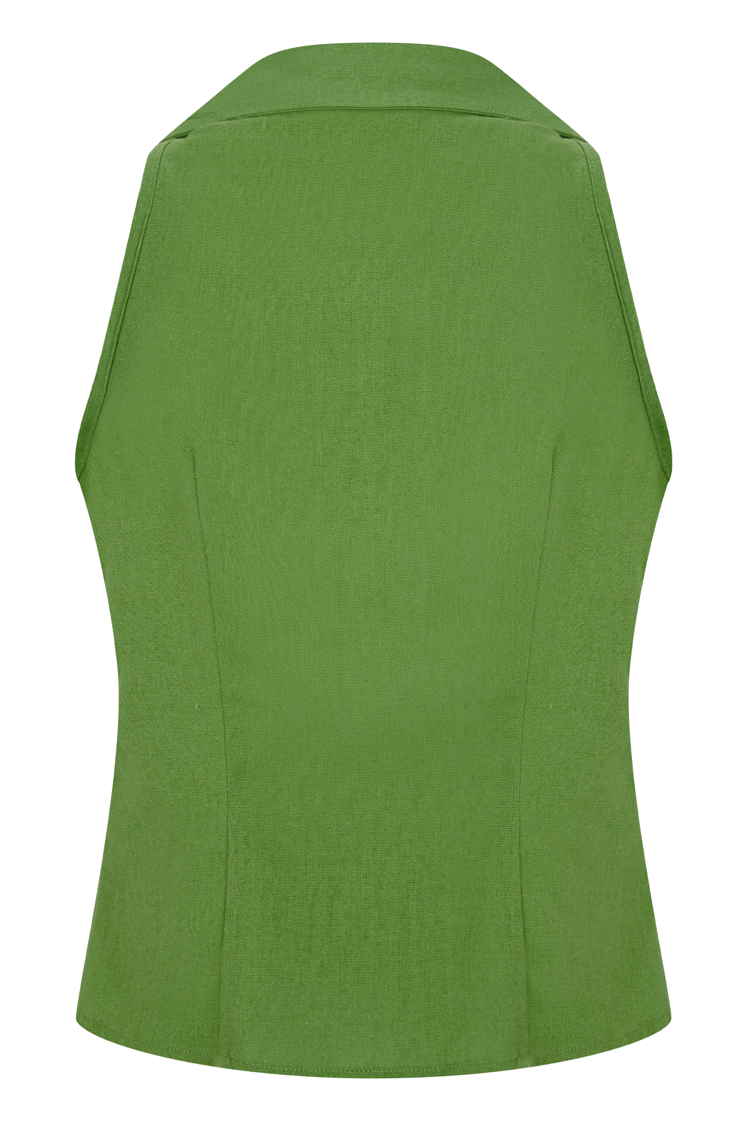 Scout Sleeveless Linen Shirt Green
