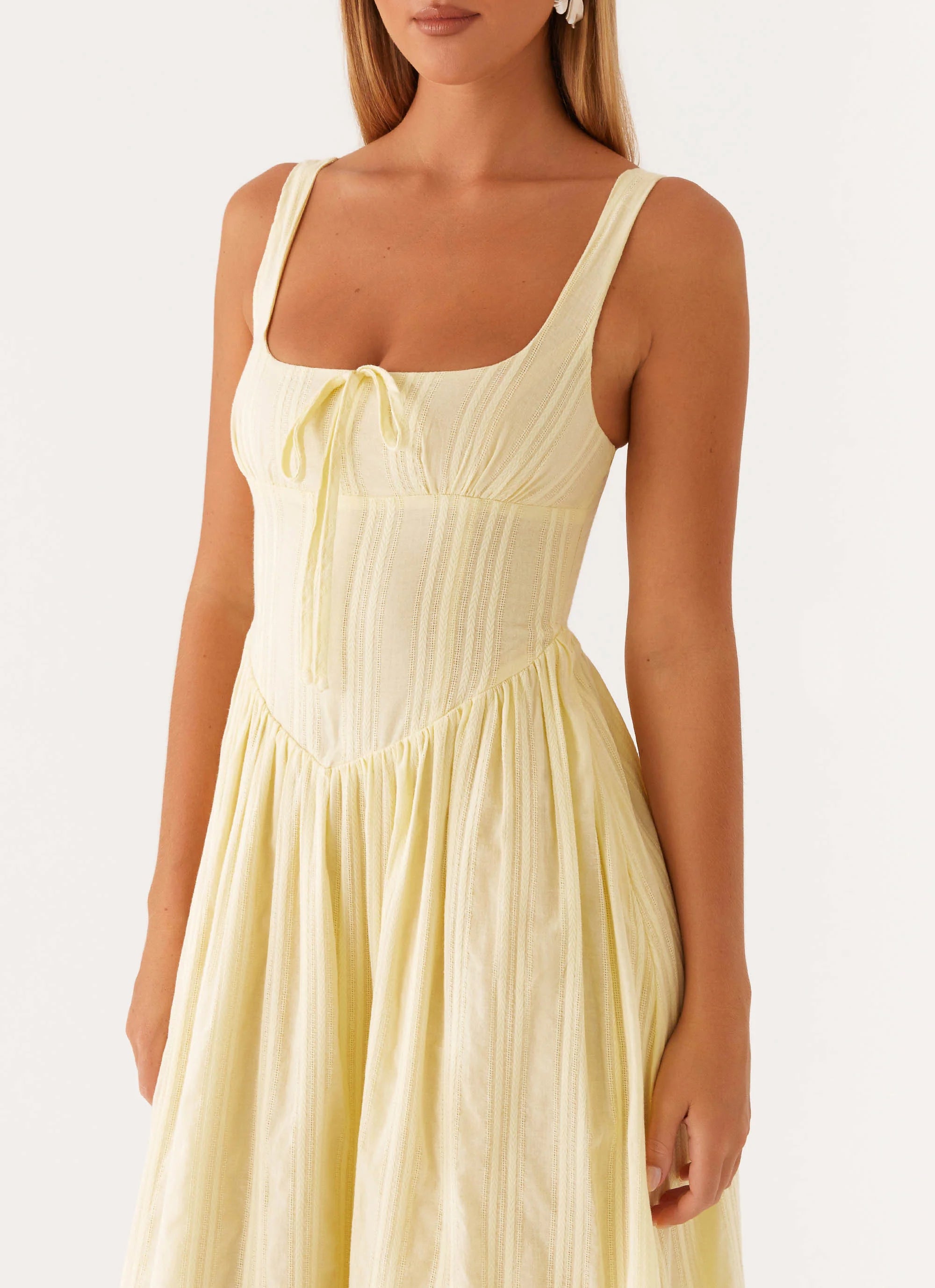 Pascuelle Midi Dress Yellow