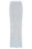 Phoebe Knit Maxi Skirt - Ice Blue