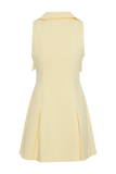 Oli Sleeveless Mini Dress - Lemon
