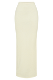 Elise Knit Maxi Skirt - Ivory Marle