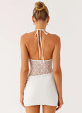 Enchant Lace Mini Dress Ivory