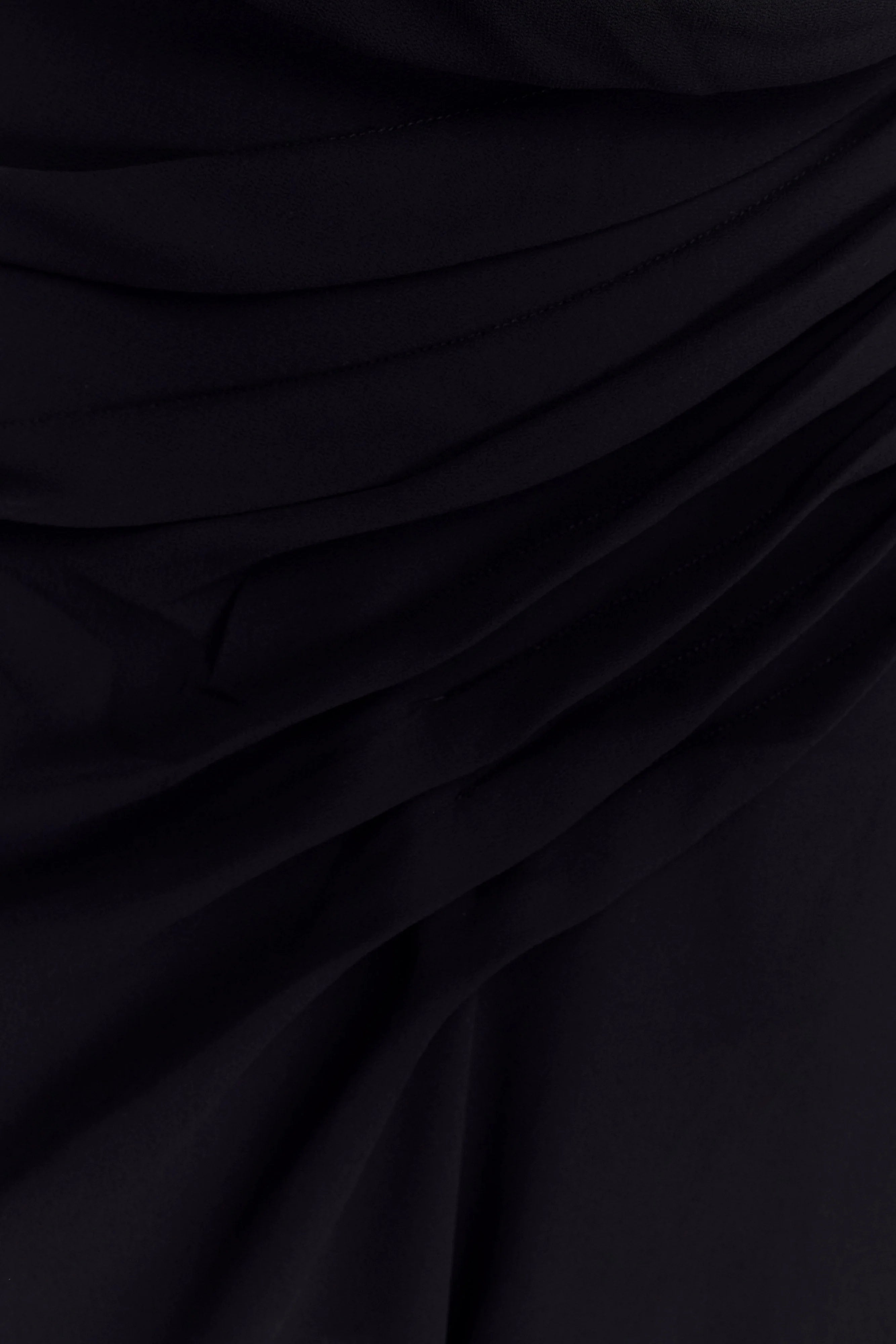 Oria Chiffon Mini Dress Black