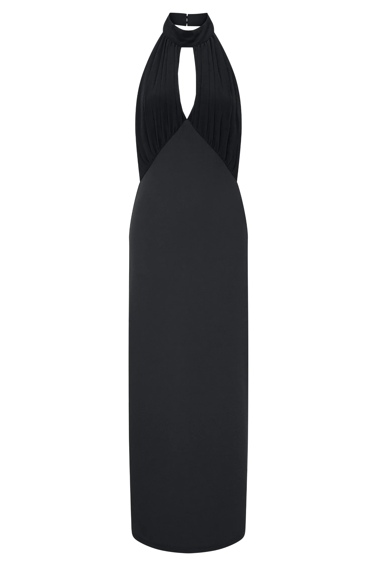 Mierah Halter Midi Dress Black