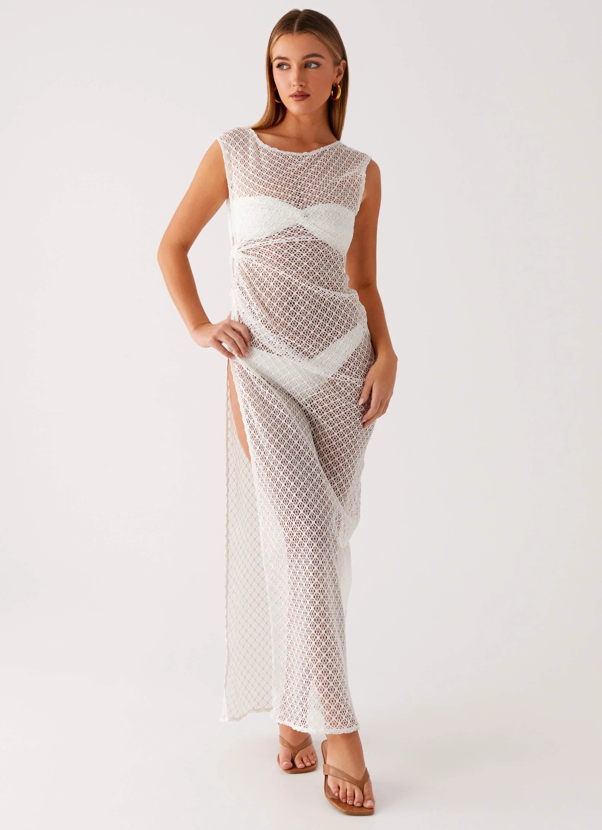 Maeva Maxi Dress White